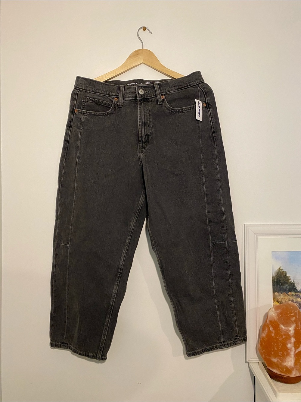 NWT Petite Barrel Jeans - Washed black, Women’s